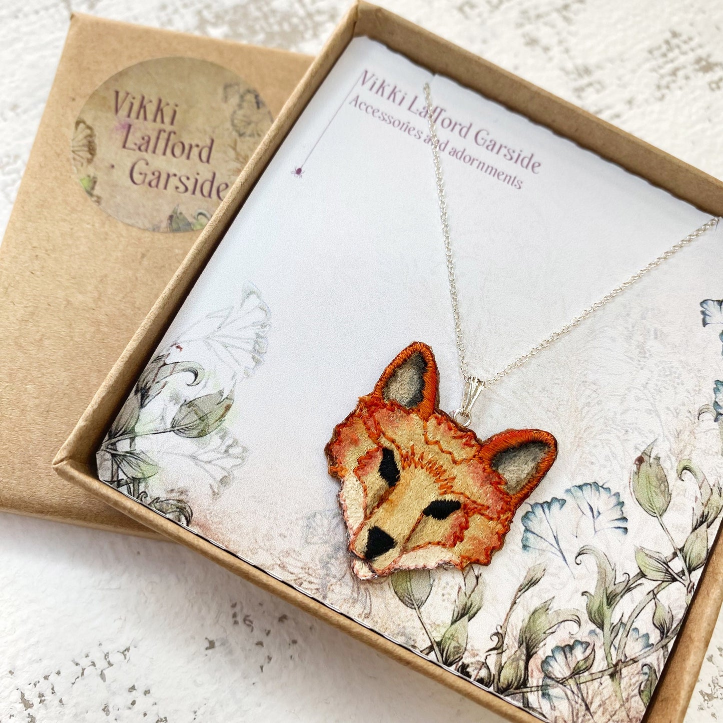Woodland fox necklace