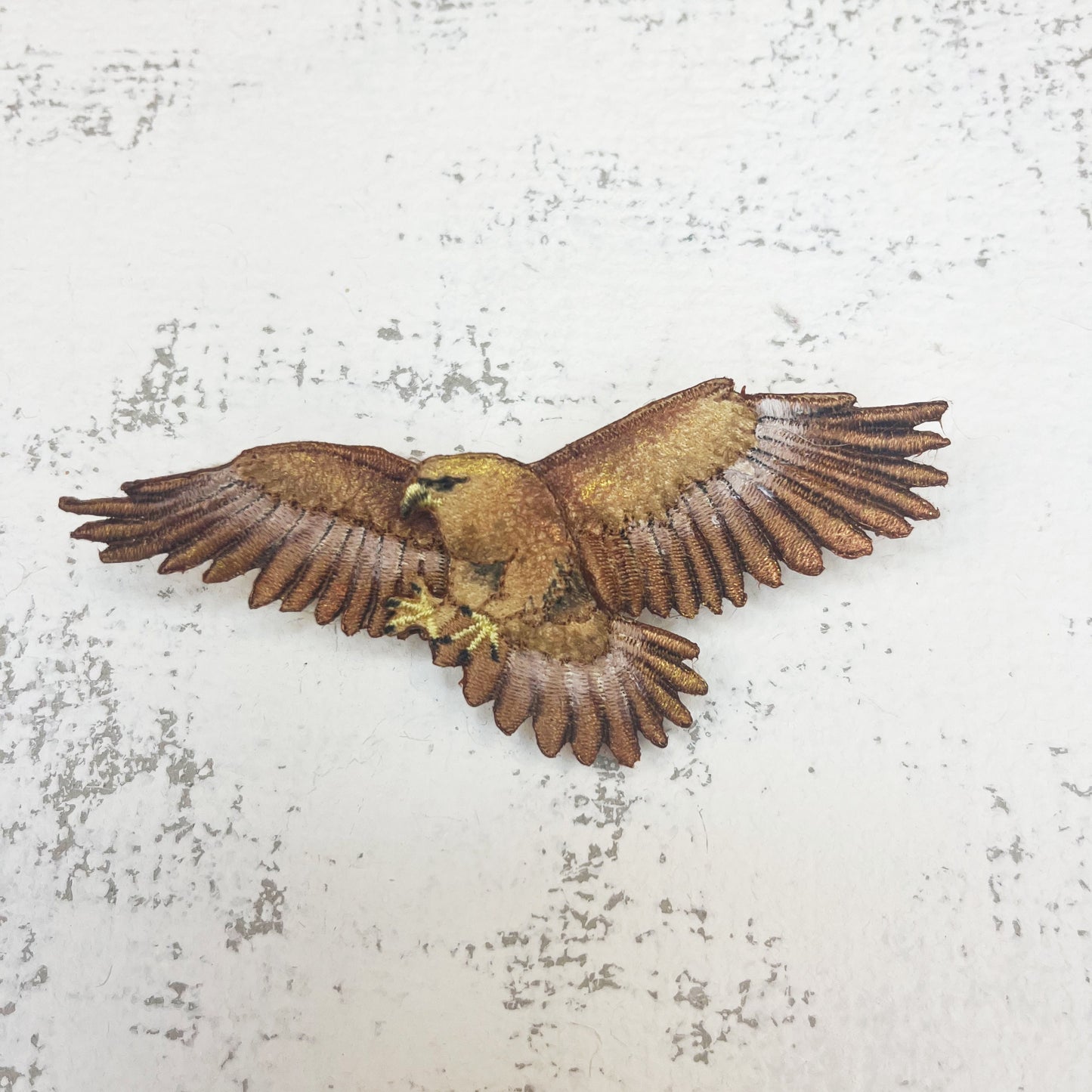 Golden eagle brooch, bird pin
