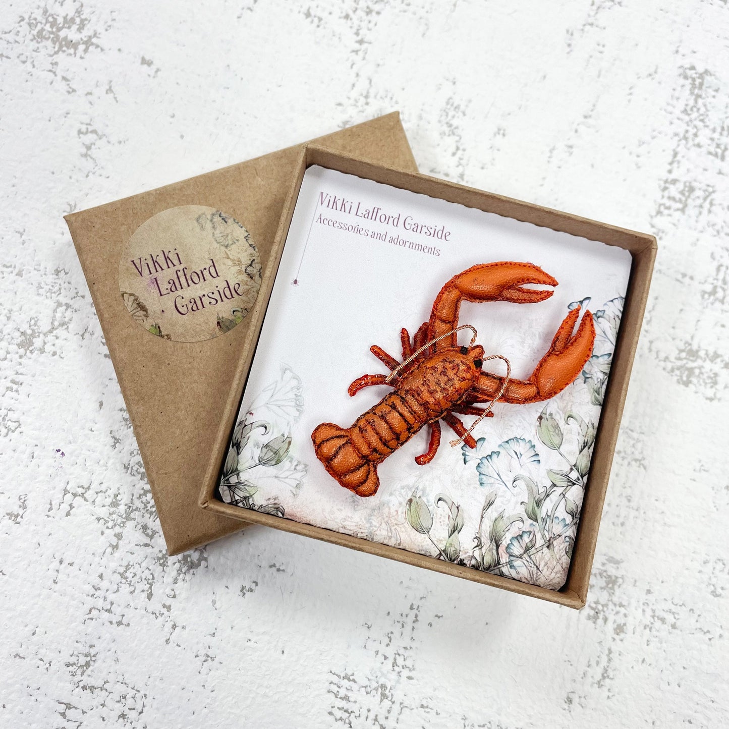 Handcrafted Lobster Brooch