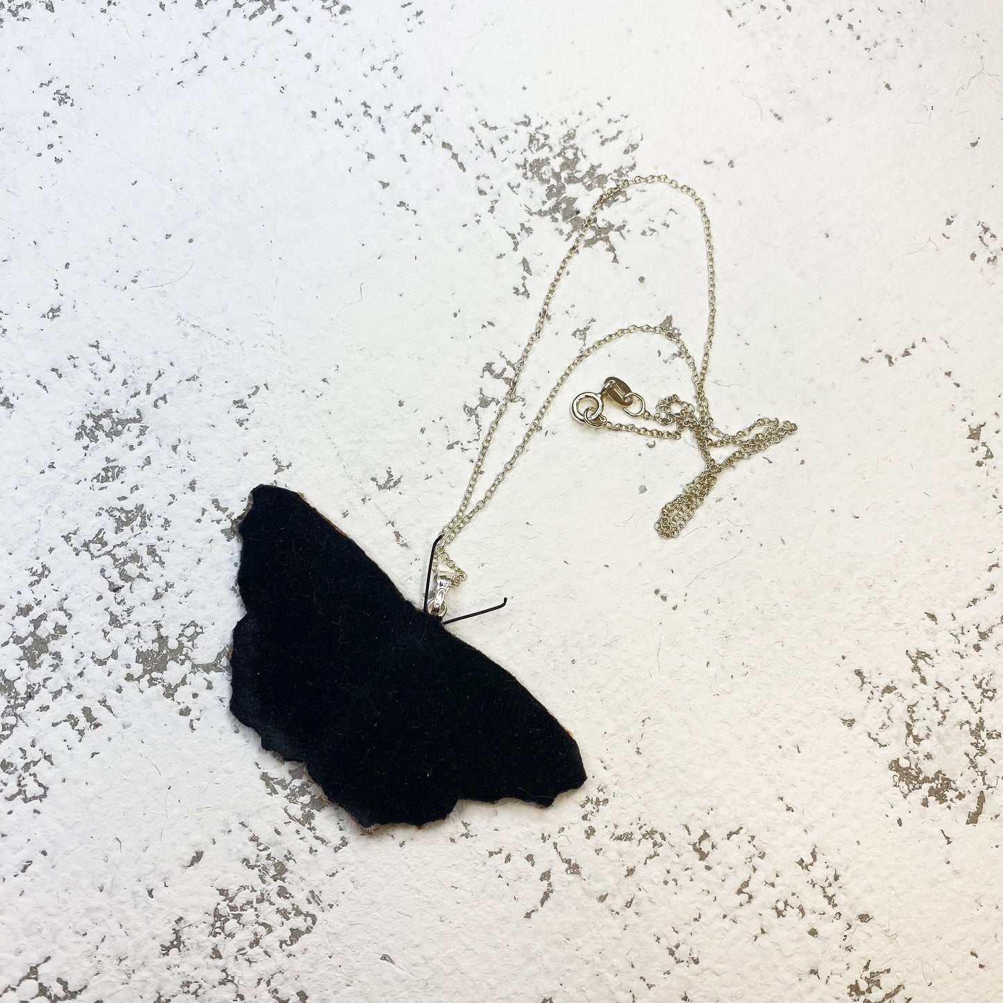 Tortoiseshell butterfly necklace
