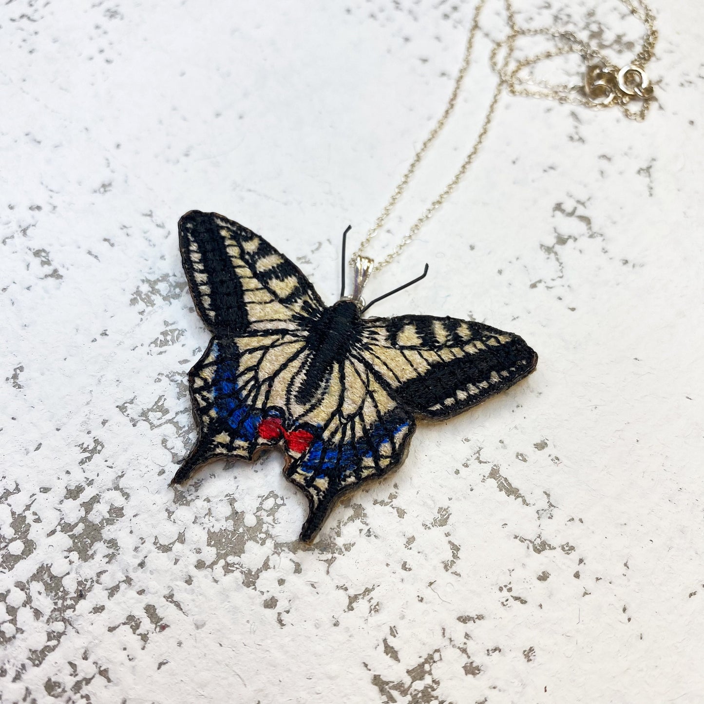 Swallowtail butterfly necklace
