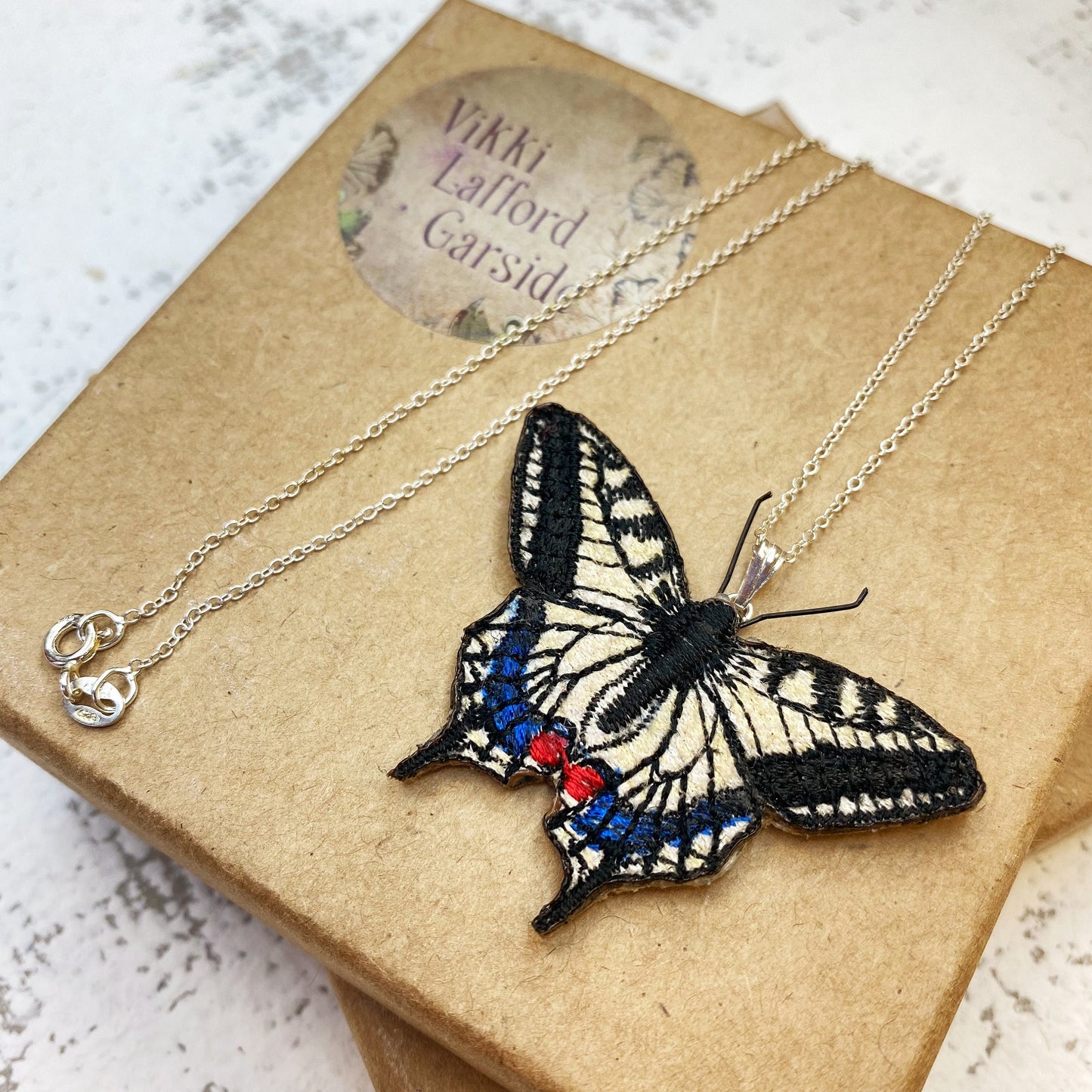 Swallowtail butterfly necklace