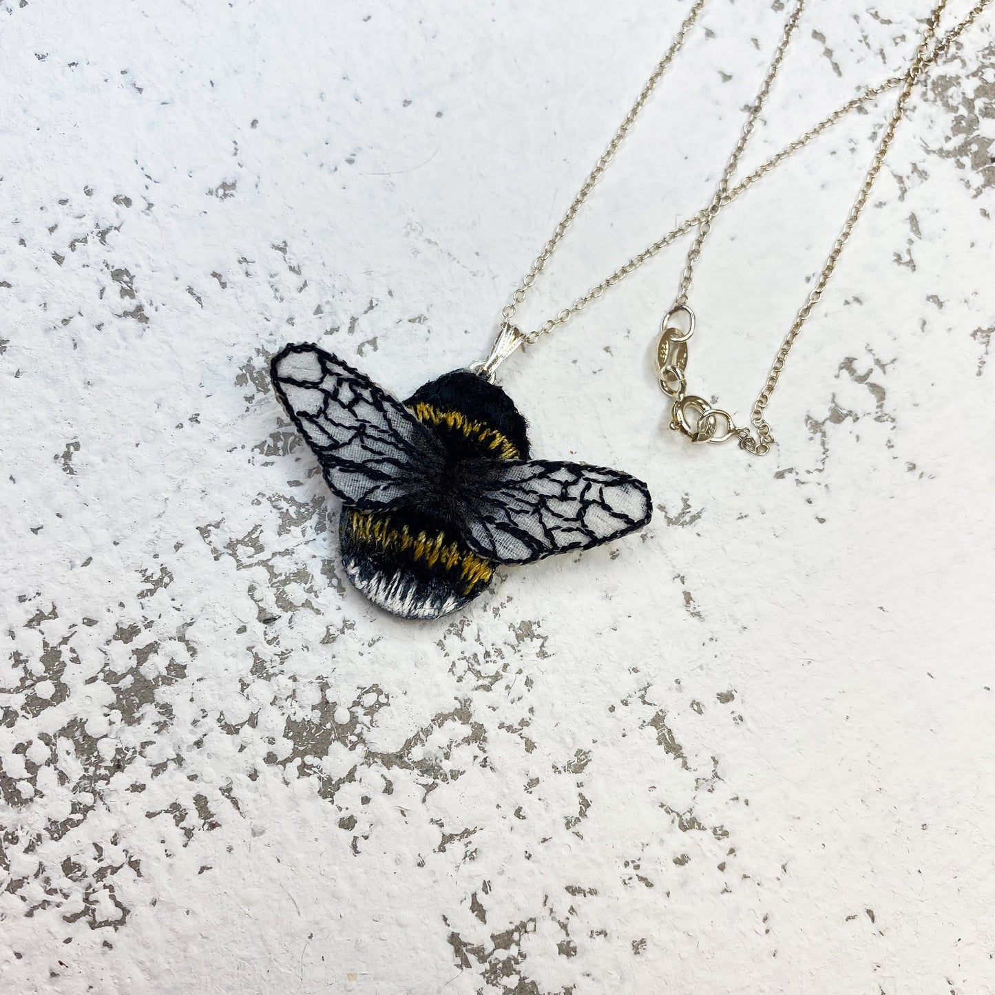 Bumble bee necklace