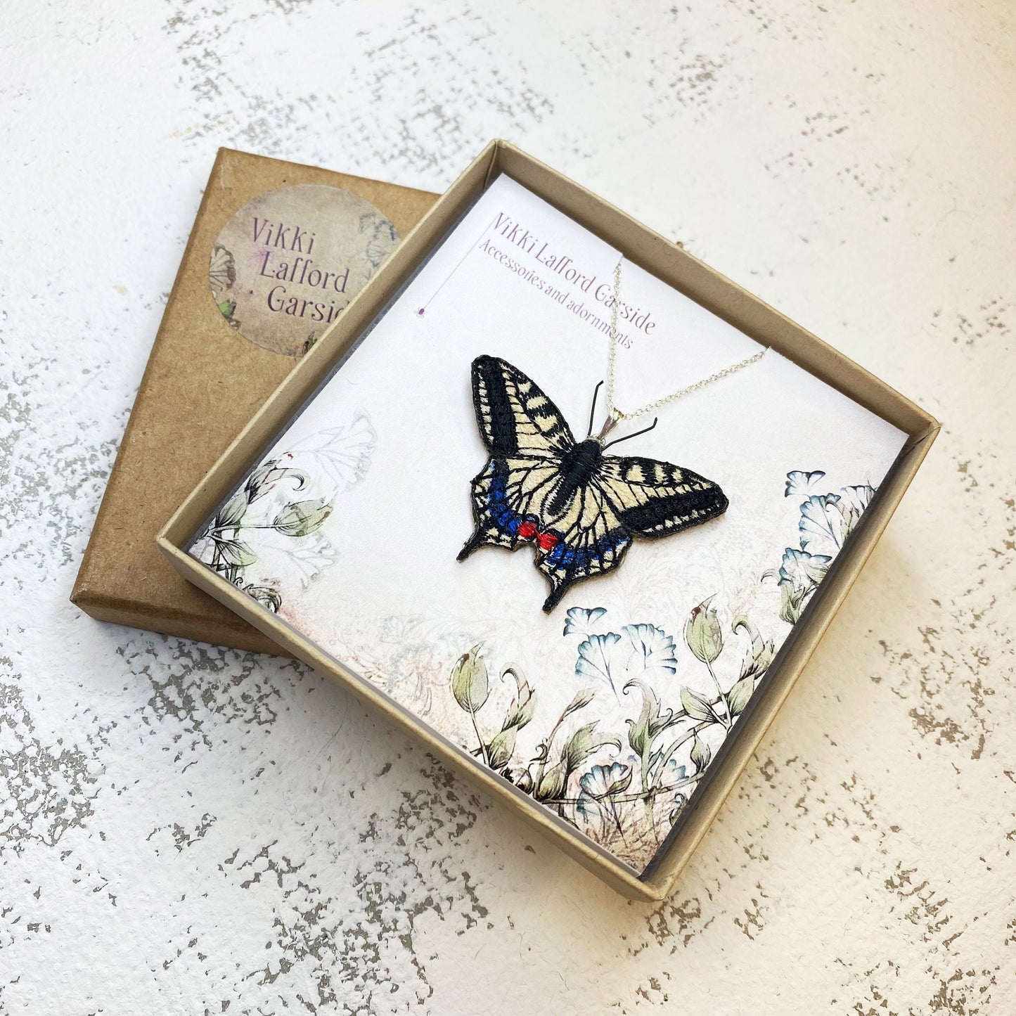 Swallowtail butterfly necklace