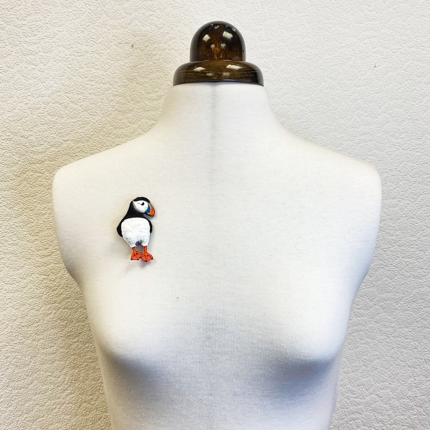 Puffin brooch, bird pin, gift for bird lover