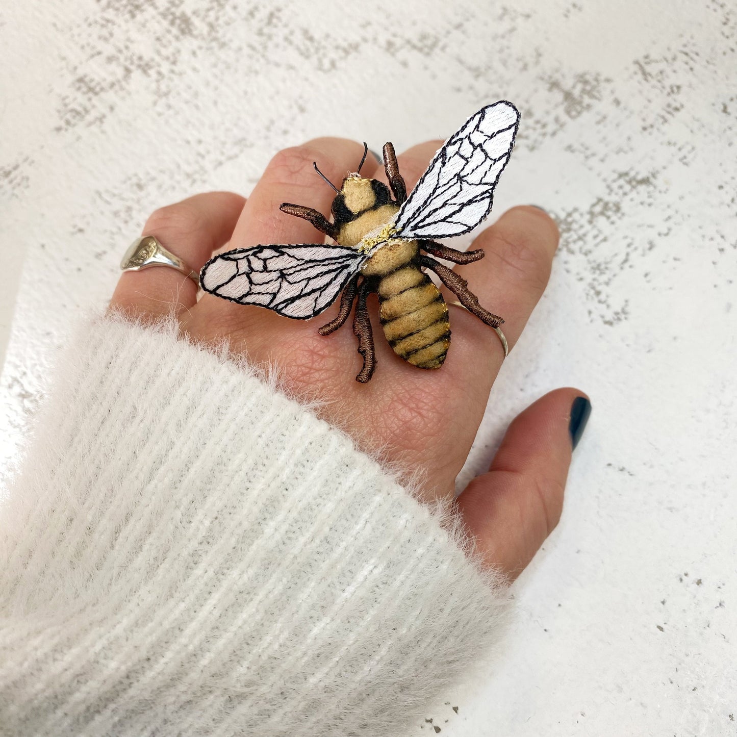 Honey bee brooch