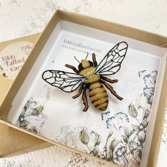 Honey bee brooch