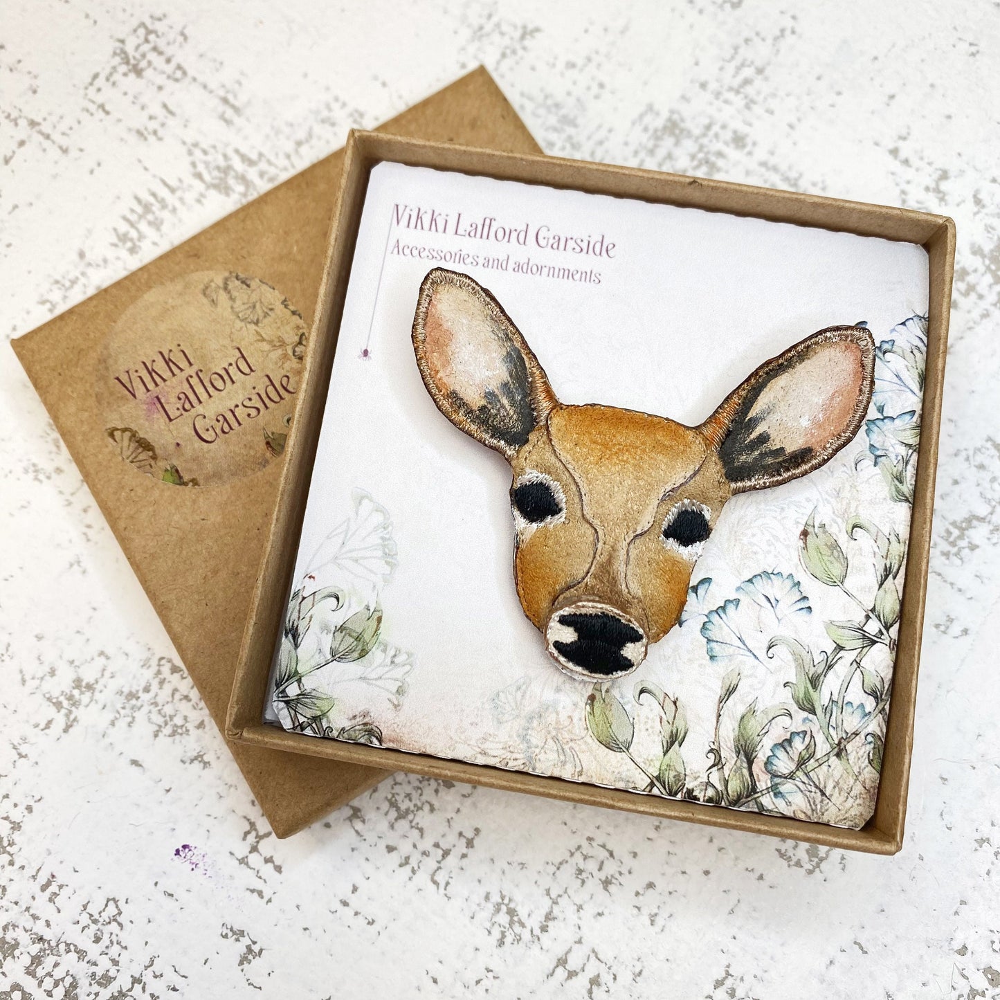 Fawn brooch, young deer brooch