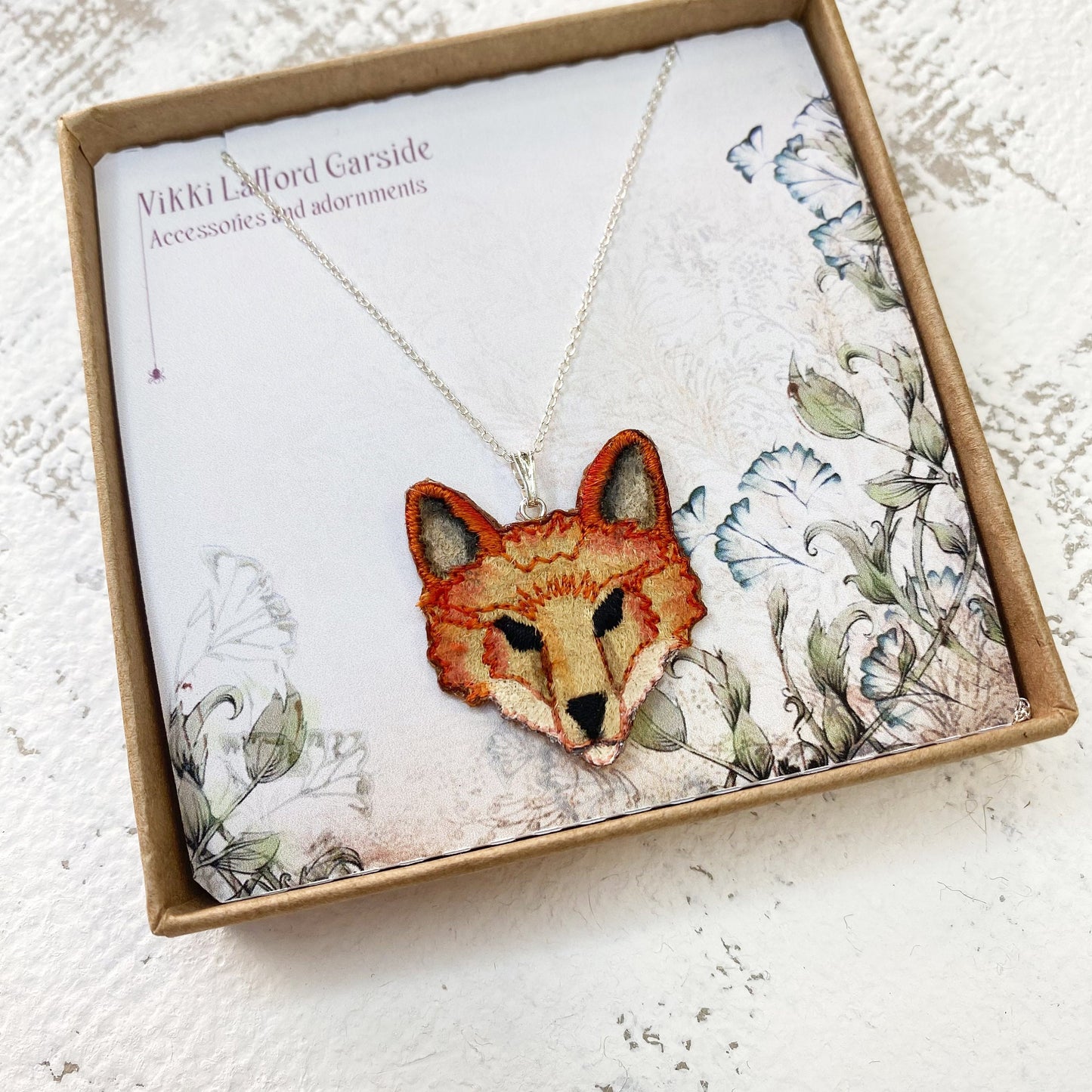 Woodland fox necklace