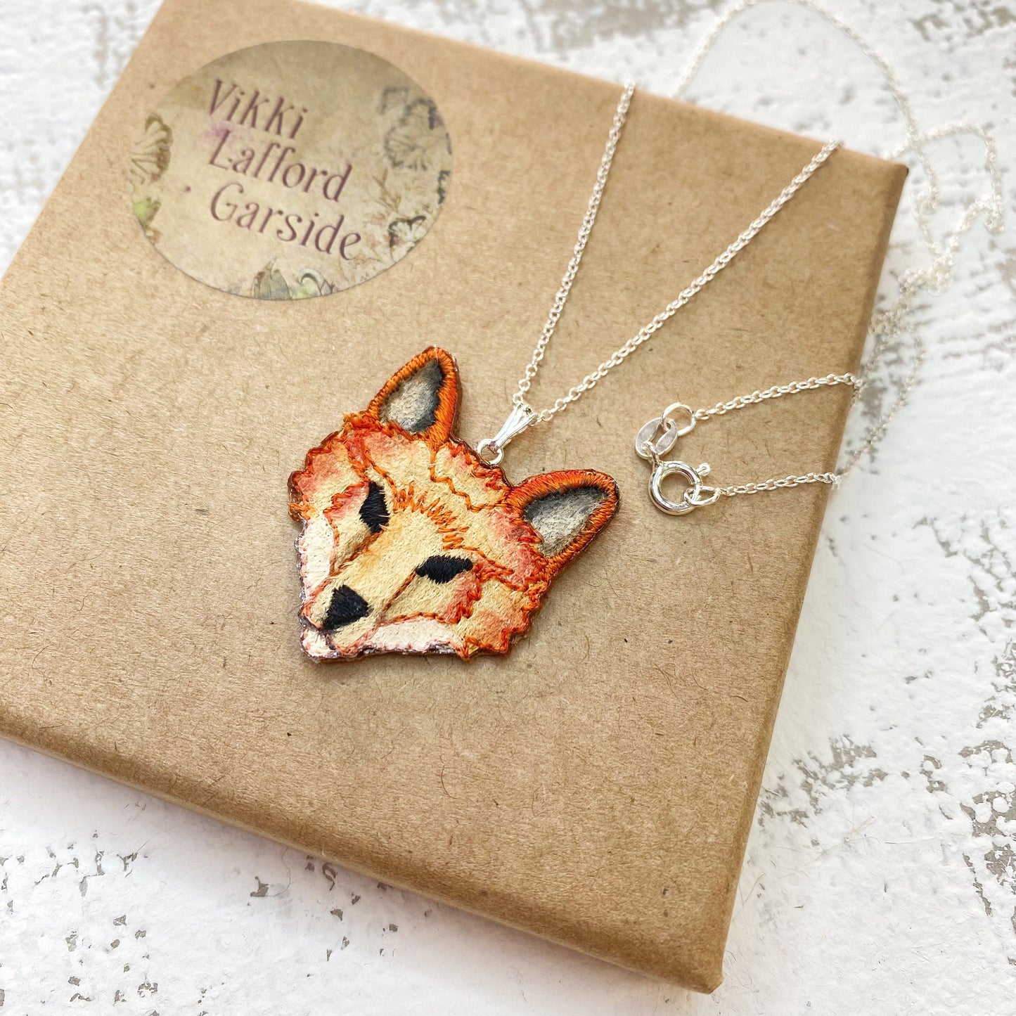 Woodland fox necklace