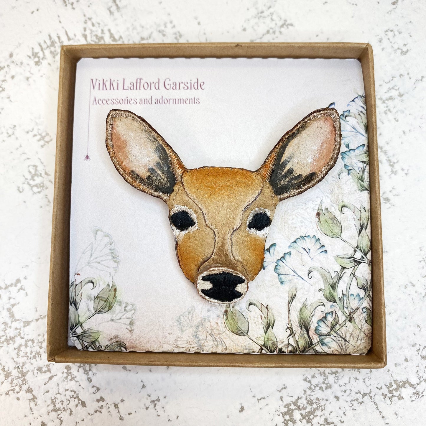 Fawn brooch, young deer brooch