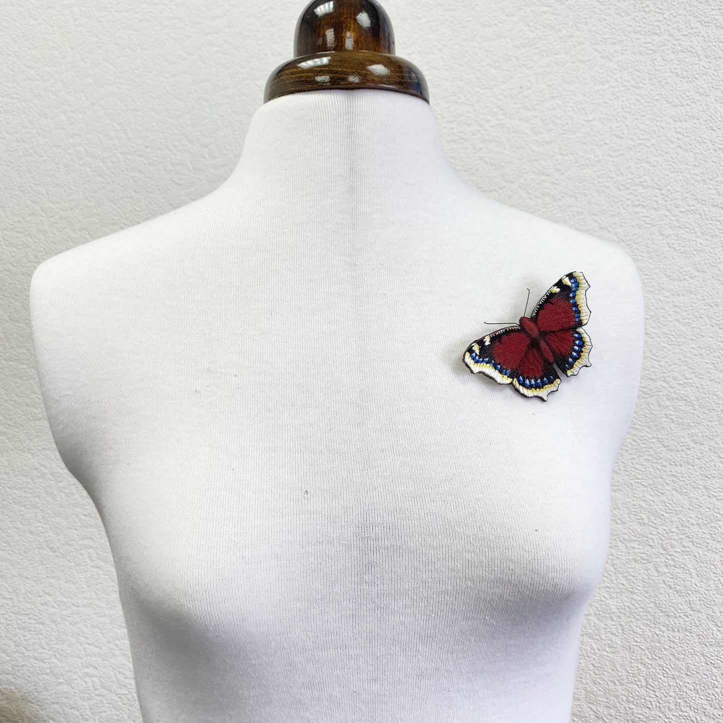 Camberwell Beauty butterfly brooch, Mourning Cloak butterfly brooch