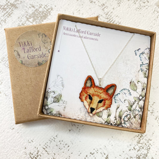Woodland fox necklace