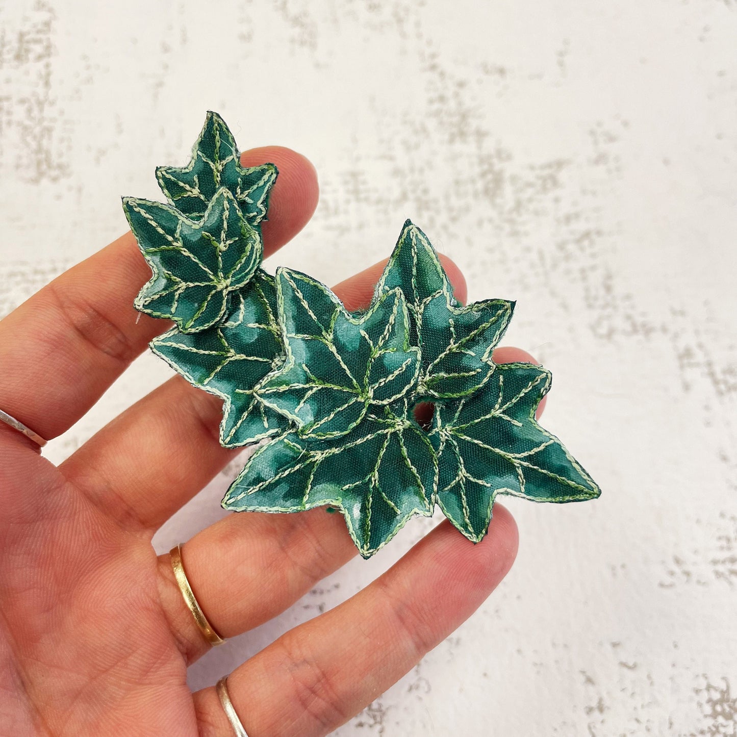 Large ivy leaf brooch