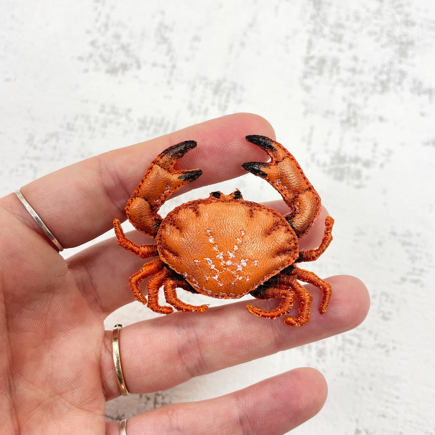 Handcrafted Crab Brooch